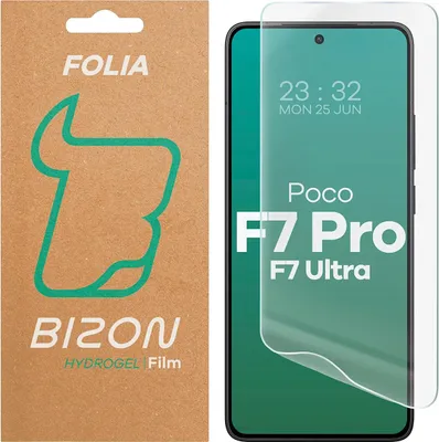 Produktbild von Hydrogel Folie für den Bildschirm für Xiaomi POCO F7 Pro / F7 Ultra, Bizon Glass Hydrogel Front, 1 Stück