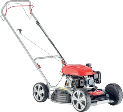Produktbild von AL-KO Benzinrasenmäher 468 SP-A  (46 cm Schnittbreite, 2.1 kW Motorleistung, Robustes Stahlblechgehäuse, Mulchrasenmäher, mit Seitenauswurf und Radantrieb, für Rasenflächen bis 1400 m²)