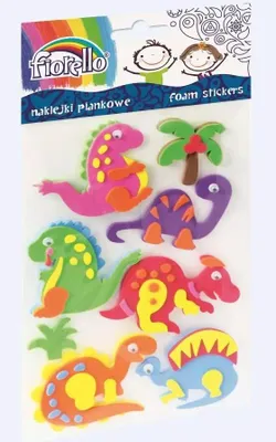 Image de Autocollants en mousse pour enfants avec motifs de dinosaures