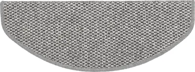Produktbild von Stufenmatte in Sisal-Optik Kalkutta in vielen Farben Silber Halbrund 19 x 56 cm