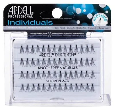 Immagine prodotto di Ardell, Ciglia e accessori, Set di ciuffetti per ciglia senza nodi, nero corto, 56 ciuffetti