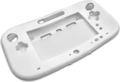 Produktbild von vhbw Hülle Case kompatibel mit Nintendo Wii U Gamepad Spielkonsole, Controller - Silikon Weiß