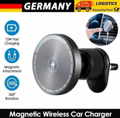 Produktbild von 15W Auto Wireless Charger Handyhalterung Ladegerät Für iPhone 14 13 12 Pro Max