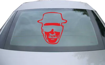 Produktbild von Indigos UG - Aufkleber Heckscheibe & Motorklappe DE2054 - rot - 600x549 mm - Methylamphetami - Auto Scheiben Fenster Heckklappe Tuning Racing JDM - Die cut