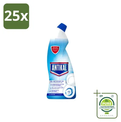Produktbild von 25 x Antikal Toiletreiniger - 750 ml - Großpackung - 25 Stücke