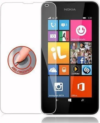 Produktbild von Cadorabo Panzer Folie für Nokia Lumia 532 Schutzfolie in Transparent Gehärtetes Tempered Display-Schutzglas
