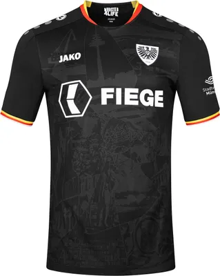 Produktbild von Jako Preußen Münster Trikot Away - schwarz (24/25), Größe:4XL
