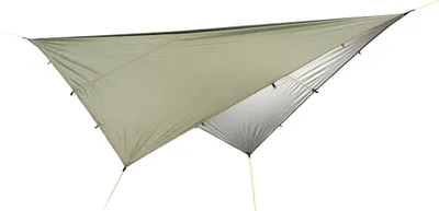 Produktbild von MAJESTIC SPORT Tarp 3x3M Wasserdicht, Camping zubehör, mit Öse, Aluminiumstifte and Nylonseile, Ultraleicht Tragbare, für Hängematte, Outdoor Reisen