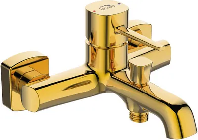 Produktbild von BADLAND Badewannenarmatur Wasserhahn POLA Wannenarmatur für Badezimmer in Gold