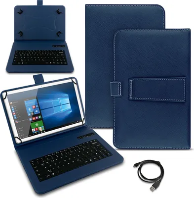 Produktbild von Schutzhülle Tastatur für Nokia T20 T21 Tablet Keyboard Hülle Bluetooth CaseFarben:Blau