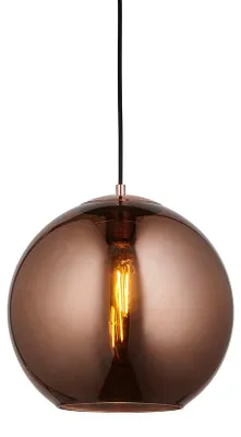 Obrázok produktu pre Závesná lampa BOLI, medená, 1xE27x20W, sklo, rozmery: 155x30x30 cm, IP20, Endon