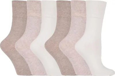 Produktbild von IOMI - 6er Pack Damen Diabetikersocken Ohne Gummi | Baumwolle Socken Extra Weite