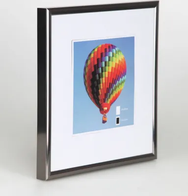 Produktbild von Bilderrahmen mit Klarglas quadratisch fotorahmen Kunststoff Posterrahmen Vintage Collage Picture Frame New Lifestyle - Farbe: Antrazit | Format: 40x40