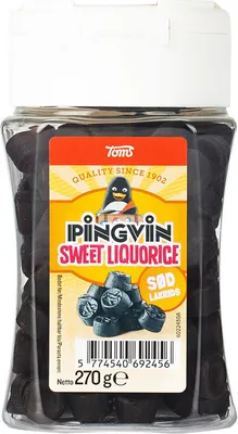 Produktbild von Toms Pingvin Sweet Liquorice Pastiller 270g