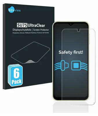 Produktbild von 6x Für Samsung Galaxy A14 4G Schutzfolie Savvies Displayschutz Display Schutz Folie Klar Transparent