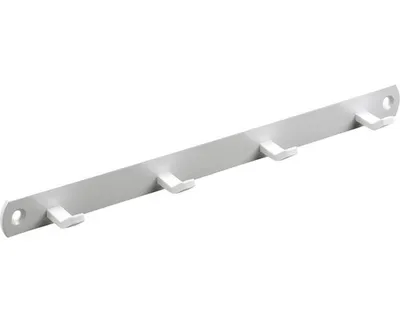 Produktbild von Hettich Garderobenleiste 4 Haken 27,0 x 2,0 x 3,0 cm weiß