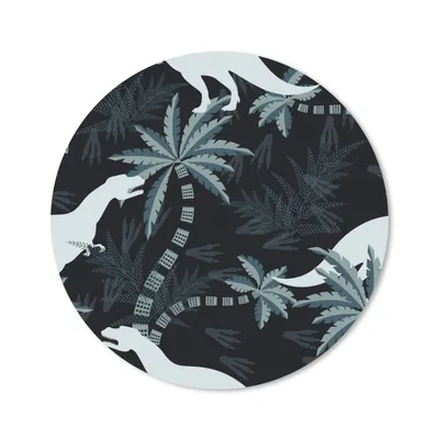 Produktbild von MuchoWow® Mauspad Mousepad Muster - Dino - Dschungel - Jungen - Mädchen - Kinder 50x50 cm - Mousepads - Maus Mat - Pad - Mausunterlage - Vinyl
