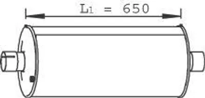 Immagine prodotto di DINEX 28426 - Silenziatore intermedio, silenziatore per IVECO EuroCargo I-III