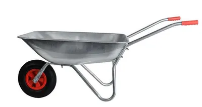 Immagine prodotto di J.A.D. Tools 11918 HOBBY Carriola gonfiabile 65l, corpo zincato