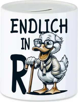 Produktbild von Endlich in Rente Spardose - Abschied Renteneintritt Pensionierung Humor