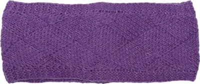 Produktbild von styleBREAKER Damen Strick Stirnband einfarbig mit Rauten Muster, Thermo Fleece Futter, Winter Headband Uni 04026062
