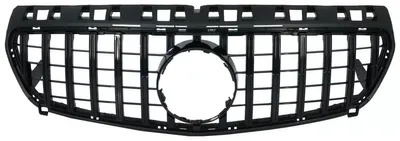 Imagen del producto de Rejilla delantera compatible con el Clase A W176, modelos de 2012 a 08.2015, estilo Panamericana, similar al A45 GT-R.