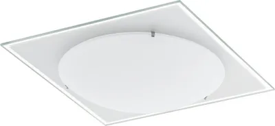 Produktbild von LED Deckenleuchte, Glas satiniert, Spiegelrand L 30 cm
