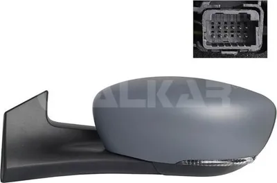 Produktbild von ALKAR 6151178 Außenspiegel Seitenspiegel Links für RENAULT Zoe (BFM) Beheizt Asphärisch Grundiert Elektrisch