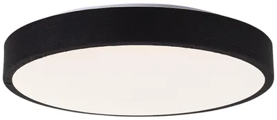 Zdjęcie produktu dla BRILLIANT tekstylny, czarny, Ø 39 cm, 24 W, 2400 lm, 3000 K, 3-stopniowe ściemnianie tekstylny, czarny, Ø 39 cm, 24 W, 2400 lm, 3000 K, 3-stopniowe ściemnianie