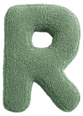 Produktbild von Buchstabenkissen "R" grün