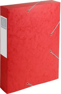Immagine prodotto di Scatola per archiviazione Exacompta Cartobox, fornita piatta, dorso 60 mm, 3 alette, formato DIN A4, rosso