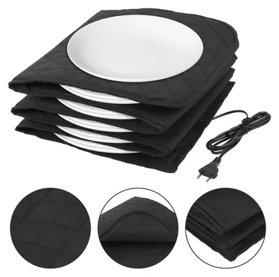Image de Bettizia XXL chauffe-assiettes électrique pour jusqu'à 12 assiettes de 32 cm de diamètre - protection contre la chaleur-200W Gastro noir