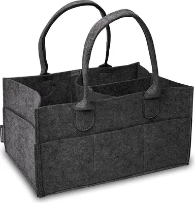Produktbild von RUBBERNECK Windeltasche Baby Caddy Filztasche - Allzweck Organizer, herausnehmbare Trennwände, mit zwei Tragegriffen