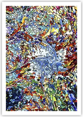 Produktbild von Poster - Poster ohne Rahmen - Abstraktion modern - 70x100 cm - Wand Bild - Wanddeko - Wandbilder - Kunstposter - Wandposter - Bilder - Kunstdruck - Wanddekoration - Wandbild - P2XPA70x100-4045