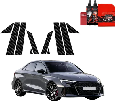 Immagine prodotto di Pellicola protettiva in carbonio 10in1 Grizz Protector per montanti B-C - Audi RS3 (2025)