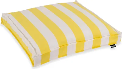 Produktbild von H.O.C.K. Classic Streifen Outdoor Sitzkissen 50x50x5cm gelb yellow col. 25