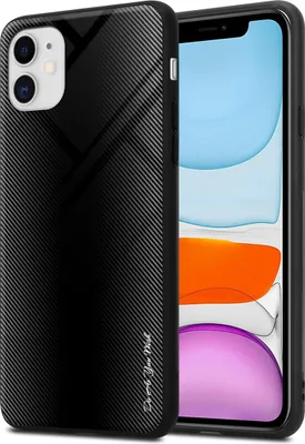 Produktbild von Cadorabo Hülle für Apple iPhone 11 Schutz Hülle in Schwarz Handyhülle TPU Etui Cover Case Tempered Glas