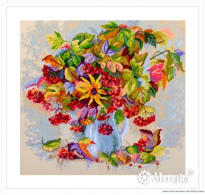 Produktbild von Merejka Kreuzstich Set "Herbststern", Zählmuster, 32x30 cm