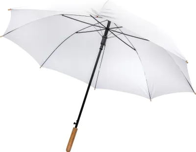 Image de XD Collection - Parapluie "Impact Aware" en bambou XD972 (Taille unique) (Blanc)