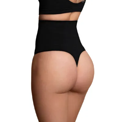 Produktbild von Bye-Bra - Nahtloser Gürtel Stil Tanga Schwarz Grösse Xl
