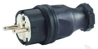 Produktbild von HEDI 9004 Schuko-Stecker 250 V / 16 A, für Querschnitte bis 3x2,5 mm²
