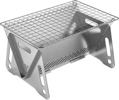 Produktbild von Miniatur Kompakter Grill für 1-2 Personen - Reisegrill mit Tasche für Camping, Picknick und Garten