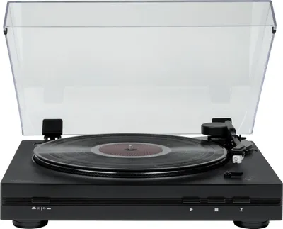 Obrázek produktu pro Thomson TT350, Gramofon s řemínkovým náhonem, Manuální, Černá, 33,45 ot/min, AC, 230 V