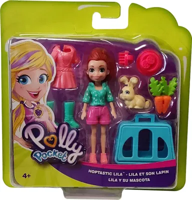 A Polly Pocket toy set is displayed in its retail packaging.