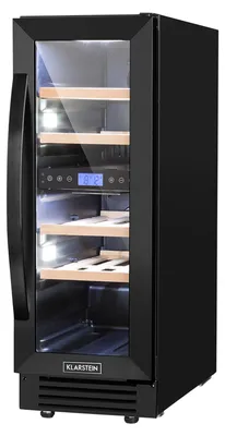 Obrázok produktu pre Klarstein vinotéka, 2 zóny, 53 L, vstavaná, slim, sklenené dvere, 17 fliaš