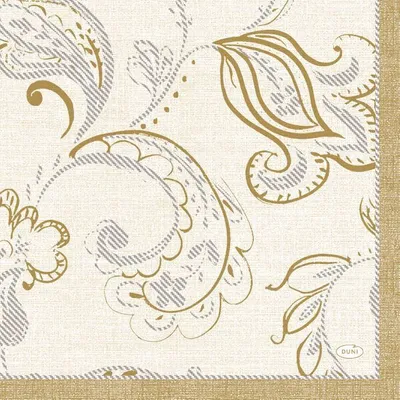 Produktbild von 240 Duni Tissue-Servietten 33 x 33 cm Golden Grace Cream 3-lagig
