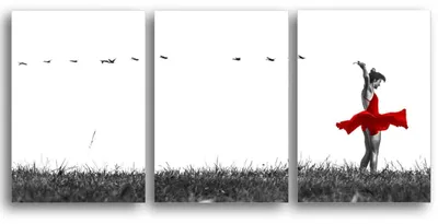 Produktbild von Moderne Leinwandbilder für die Wanddekoration (60x90 cm, 3 Stück)