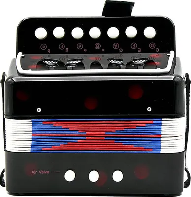 Immagine prodotto di Bambini 7 tasti 2 bassi mini fisarmonica piccolo strumento musicale educativo ritmo banda giocattolo