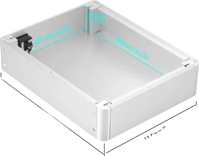 Image de Châssis audio, alliage d'aluminium, design DIY polyvalent, argenté