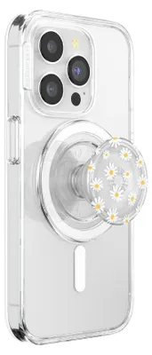 Produktbild von PopSockets runder Telefongriff kompatibel mit MagSafe, Adapterring im Lieferumfa